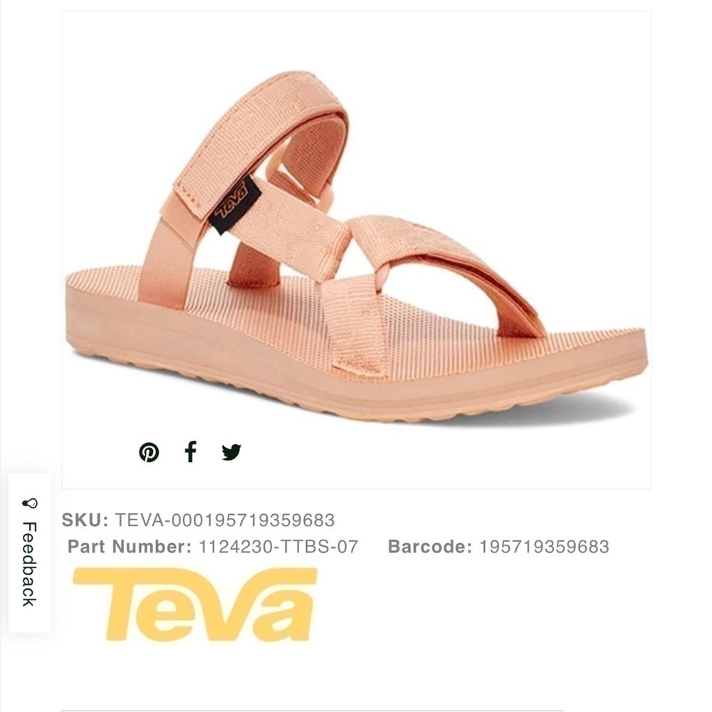 Teva Women's Universal Slide - Textural Beach Sand - 6
